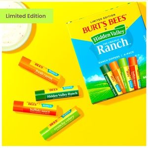 Burt’s Bees x Hidden Valley Ranch Dippers Lip Balm 4 Pack SOLD OUT Limited Edit